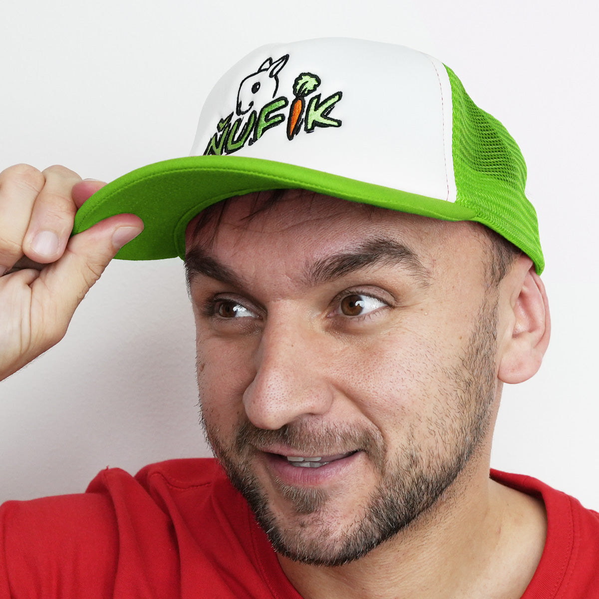 Kšiltovka Ňufík zelená