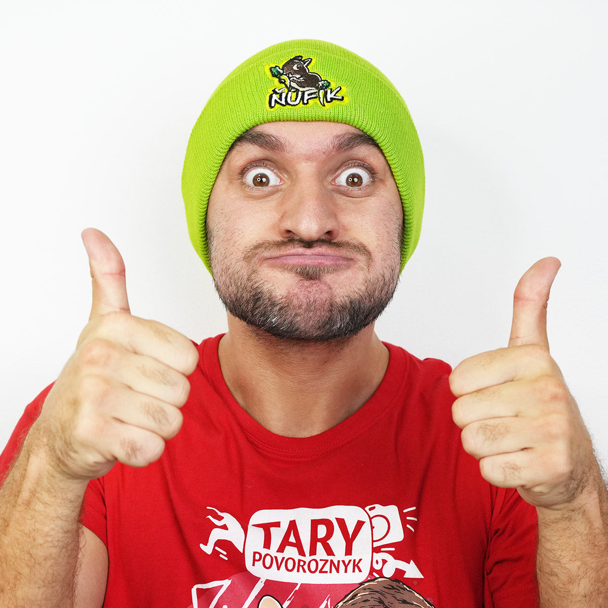 Zimní čepice Ňufík Green