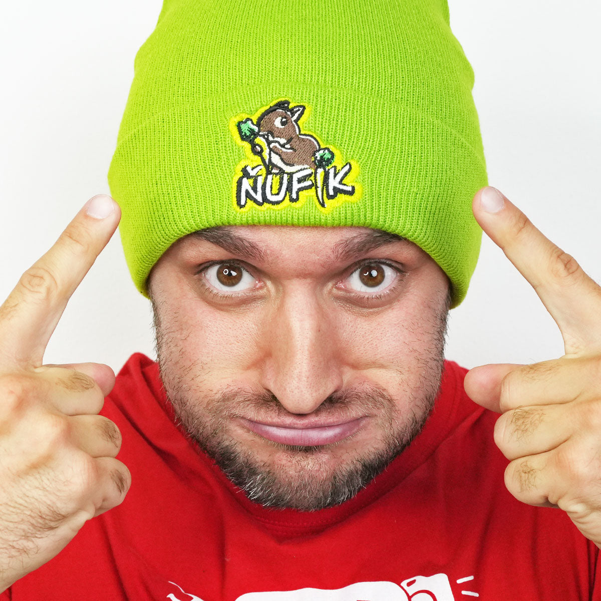 Zimní čepice Ňufík Green