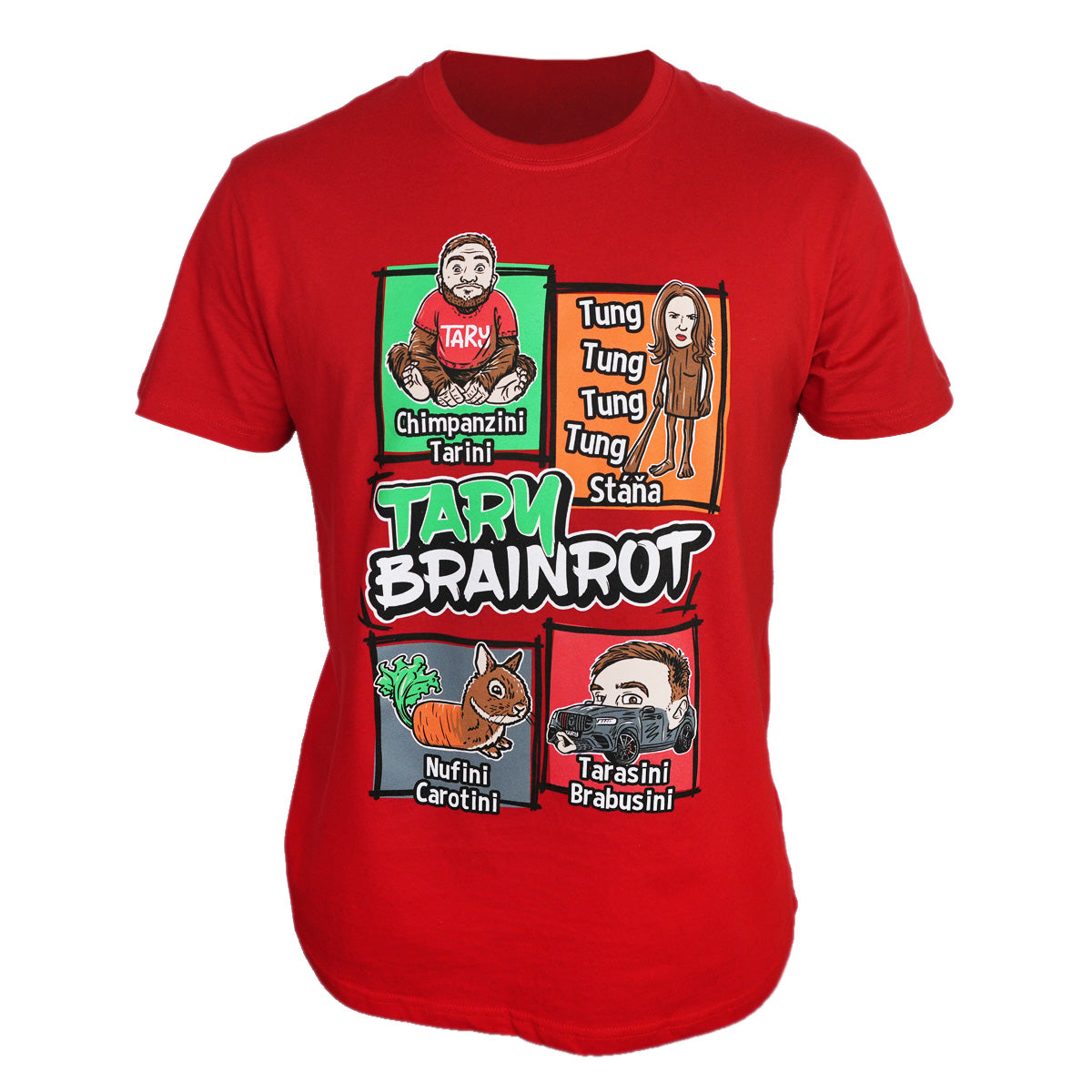 Tričko Tary Brainrot Red