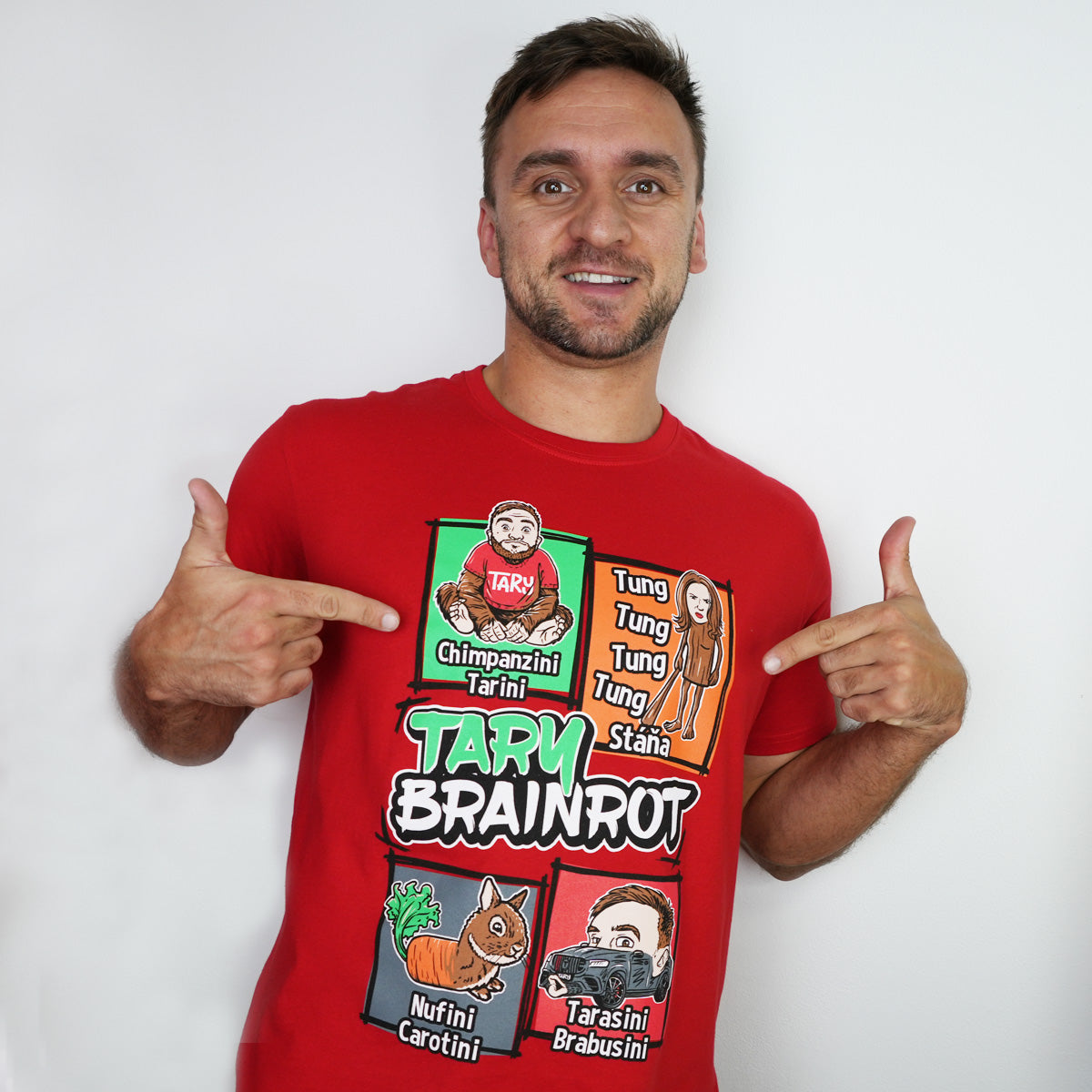 Tričko Tary Brainrot Red
