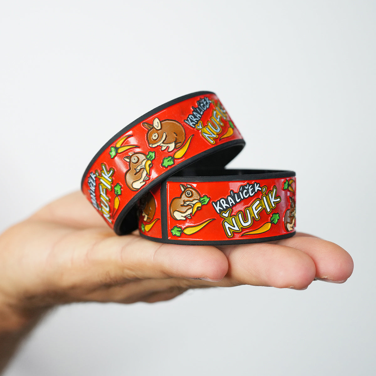Náramek Ňufík Mrkvičky Red