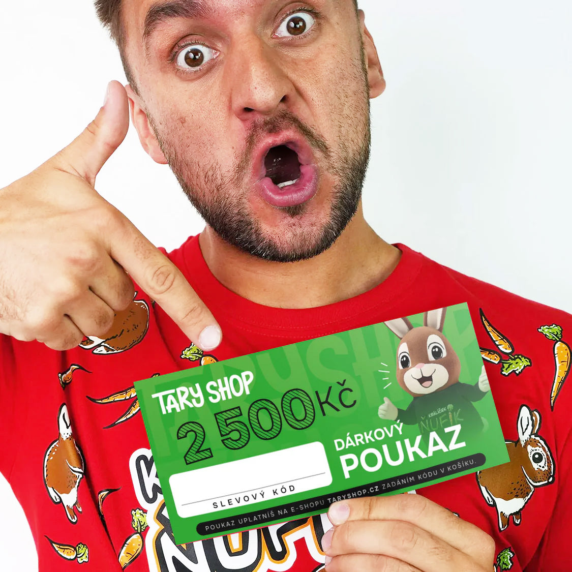 Dárkový poukaz TaryShop.cz na nákup zboží v hodnotě 2 500 Kč
