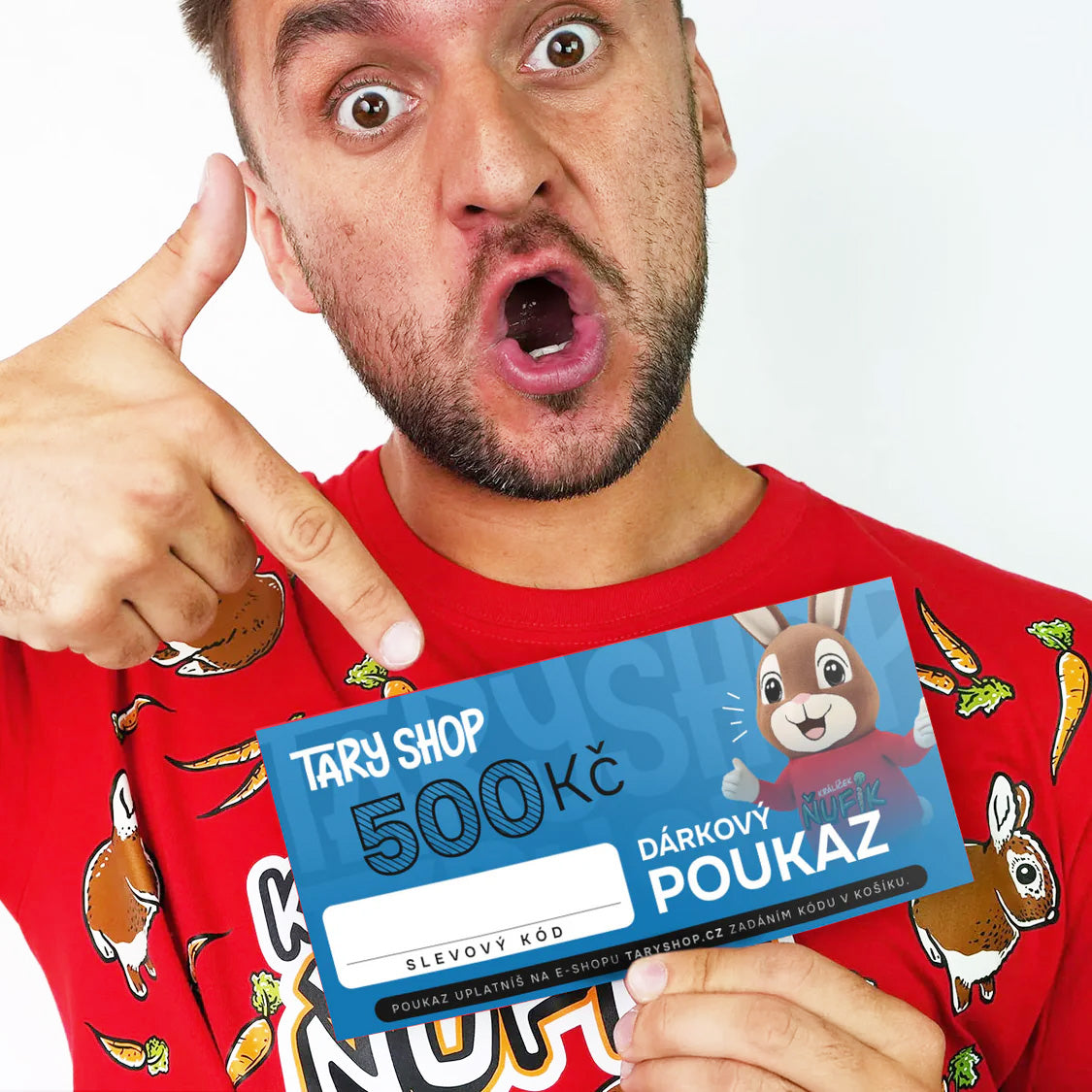 Dárkový poukaz TaryShop.cz na nákup zboží v hodnotě 500 Kč