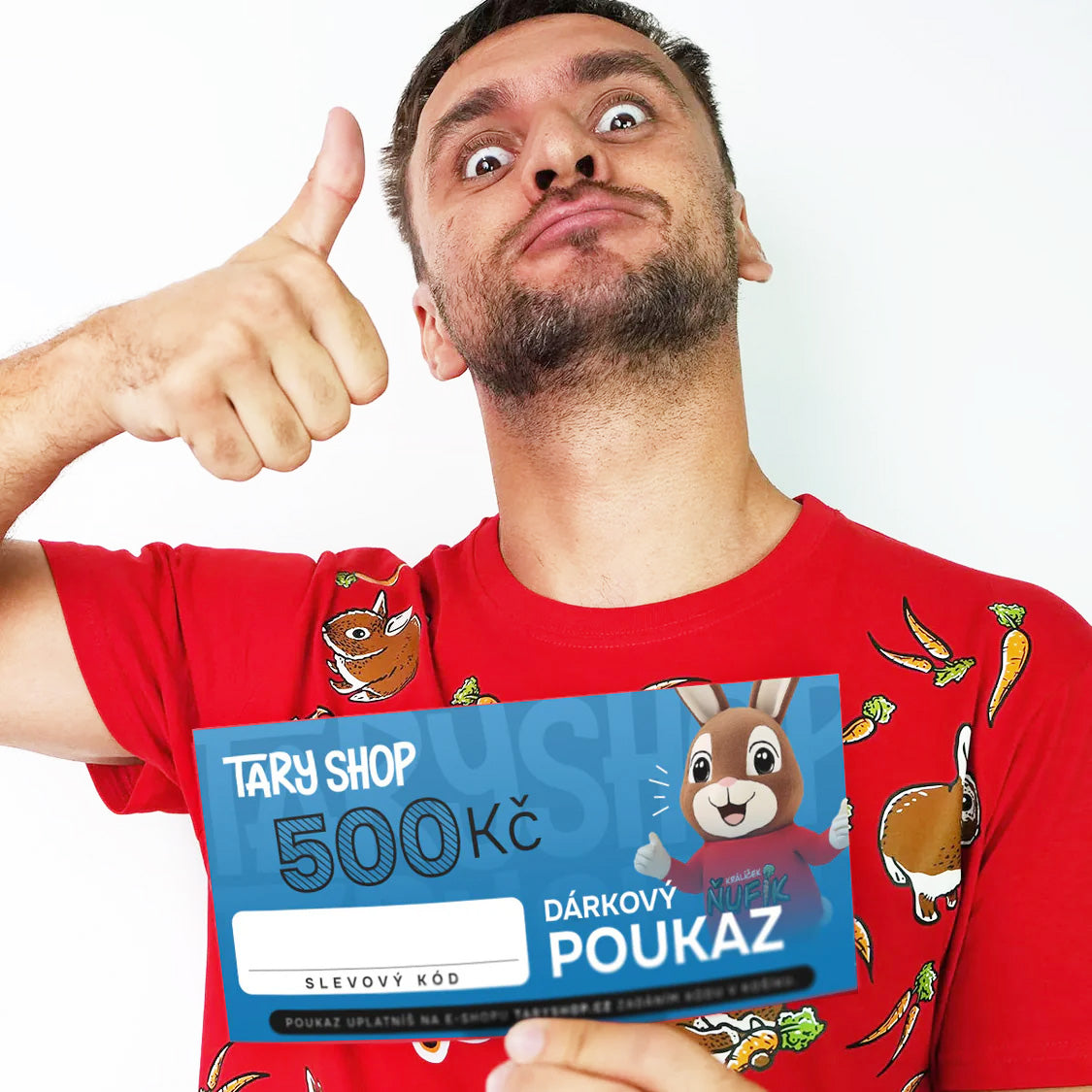Dárkový poukaz TaryShop.cz na nákup zboží v hodnotě 500 Kč