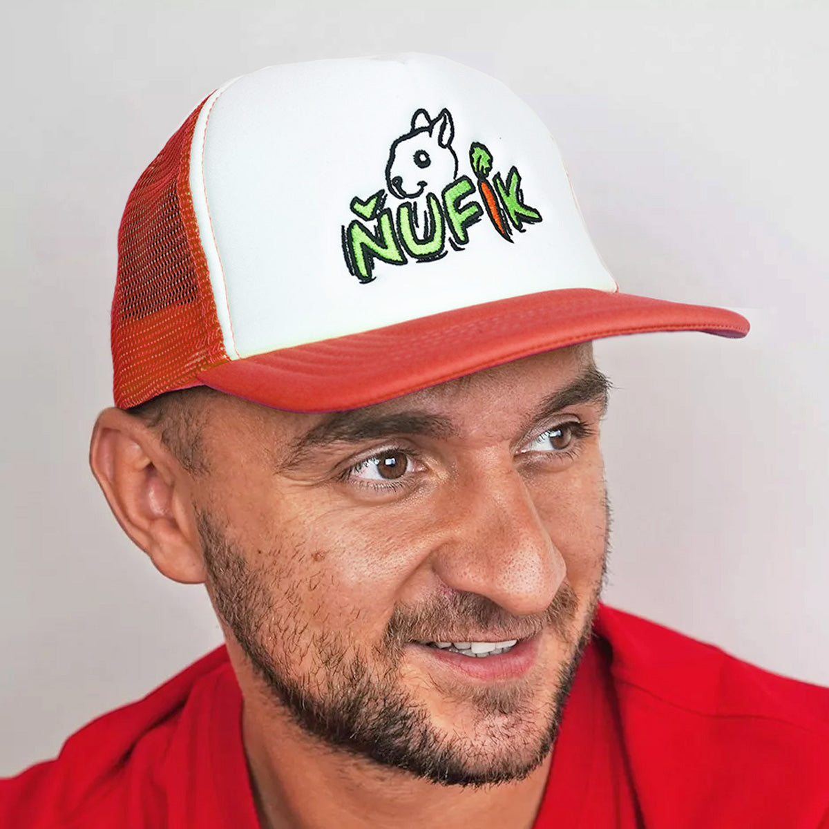 Kšiltovka Ňufík červená