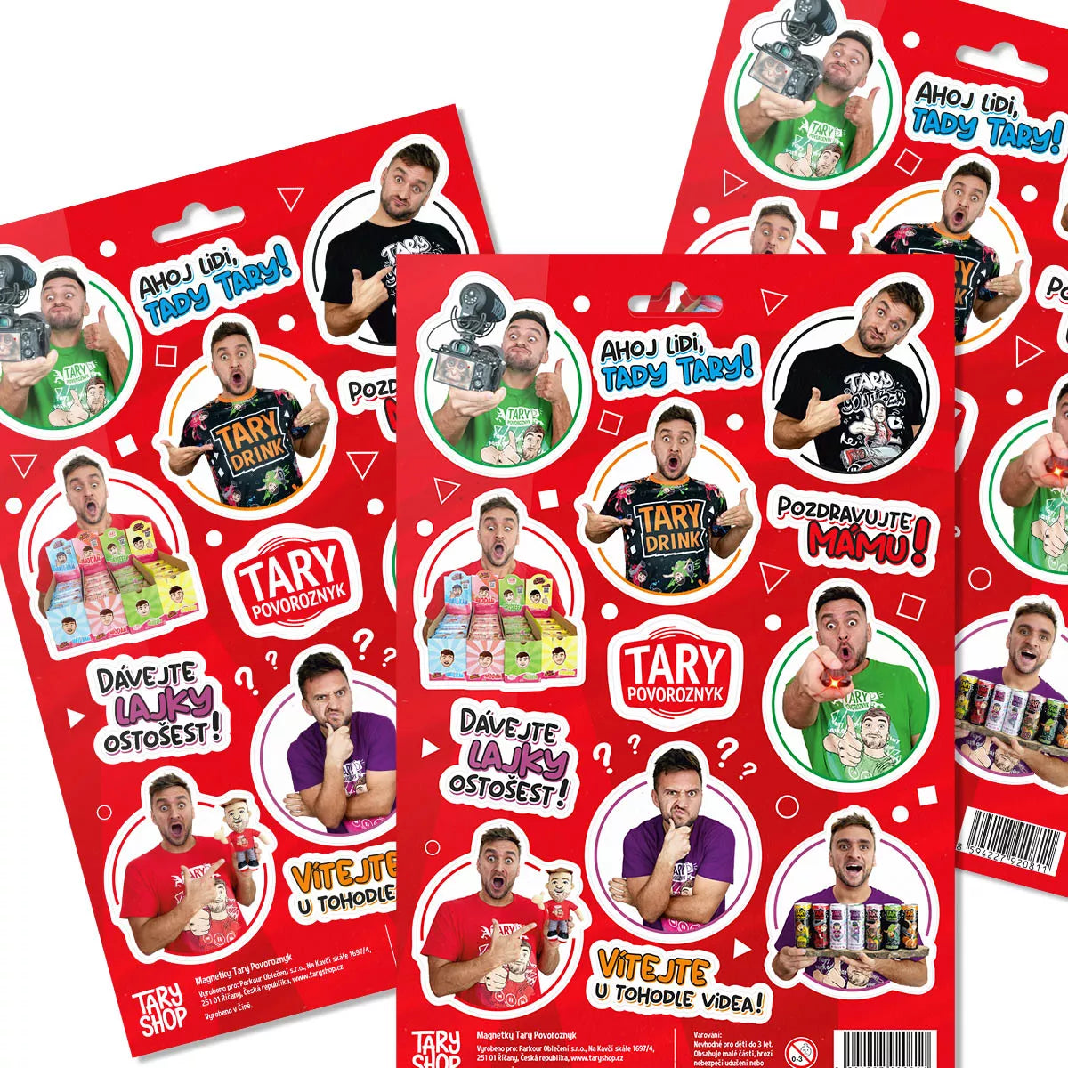 Sada magnetek Tary YouTube Edition A4