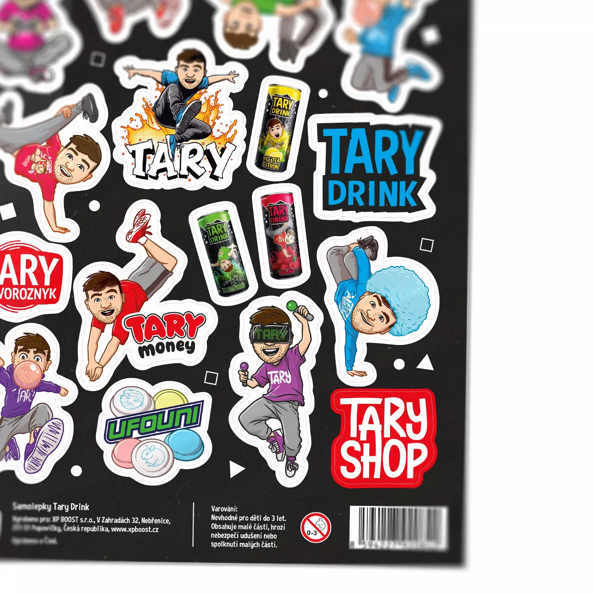 Sada samolepek Tary Drink & Sweets Edition A4