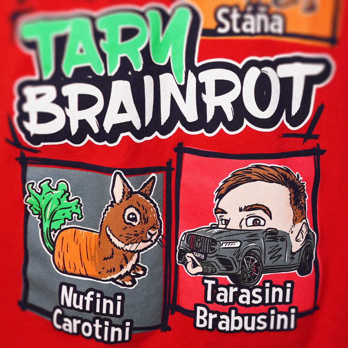 Tričko Tary Brainrot Red