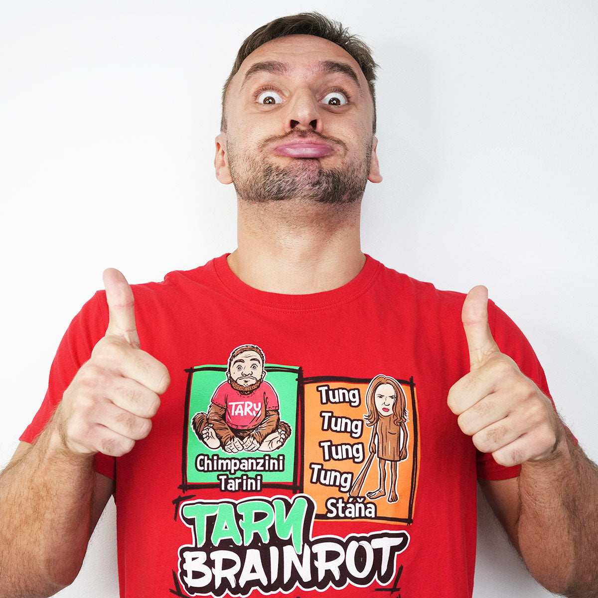 Tričko Tary Brainrot Red