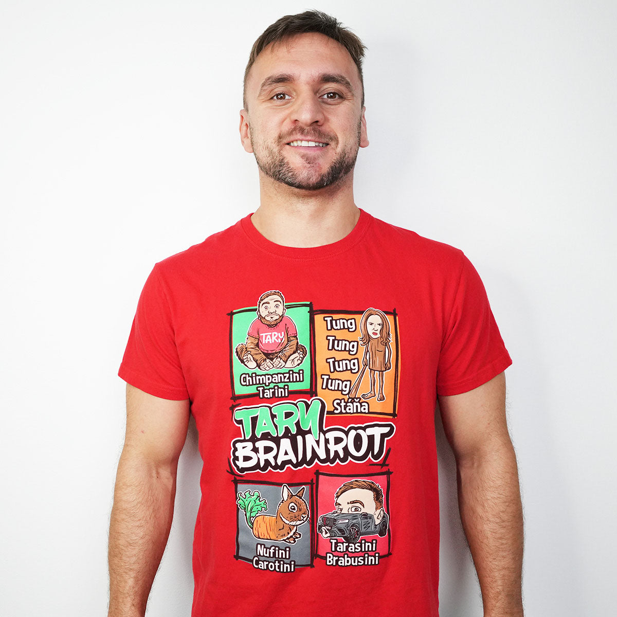 Tričko Tary Brainrot Red