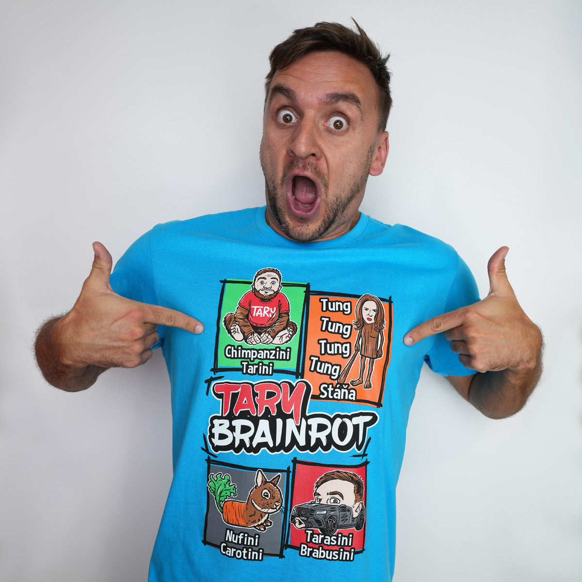 Tričko Tary Brainrot Blue