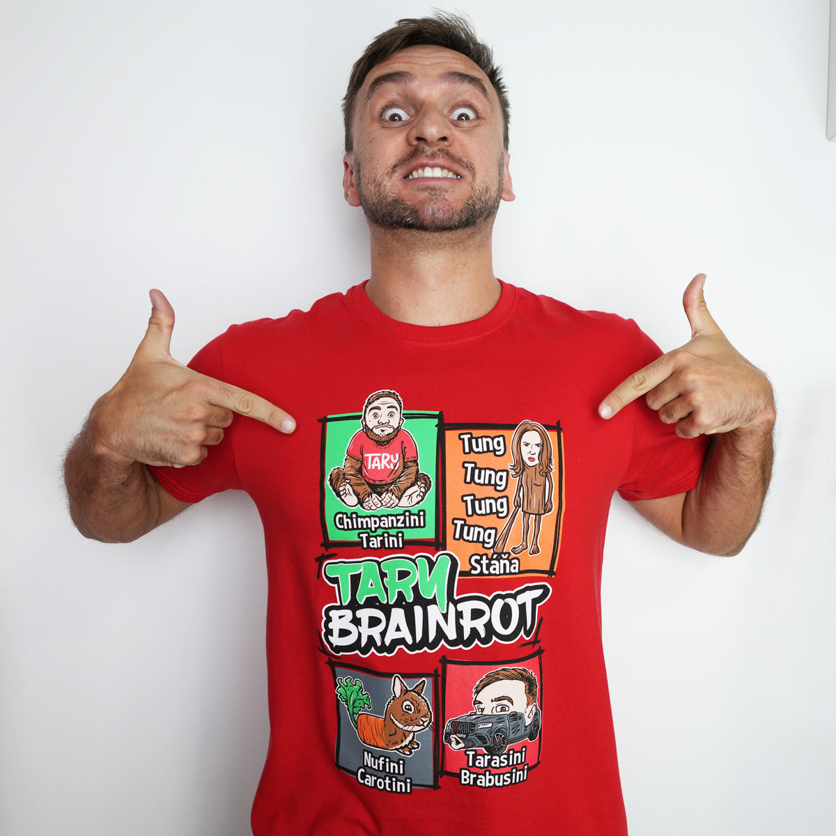 Tričko Tary Brainrot Red
