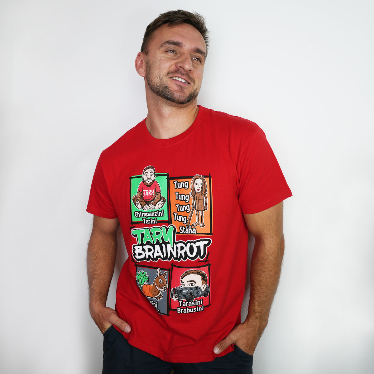 Tričko Tary Brainrot Red