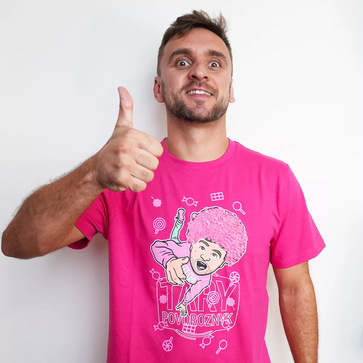 Tričko Tary Afro Pink