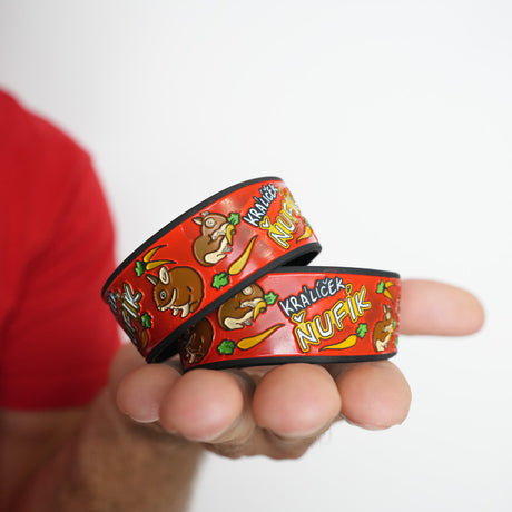 Náramek Ňufík Mrkvičky Red - balíček 20 ks