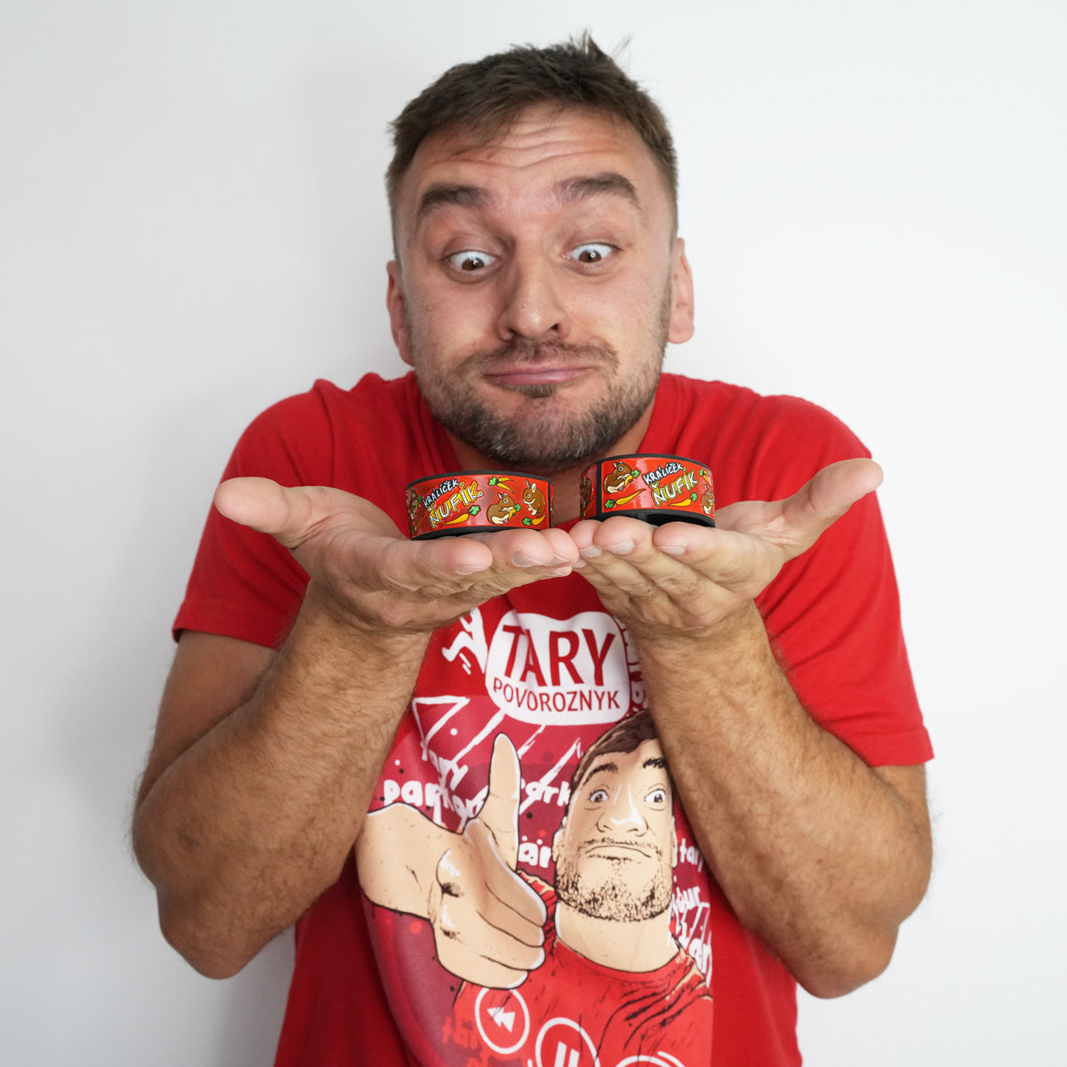 Náramek Ňufík Mrkvičky Red - balíček 20 ks