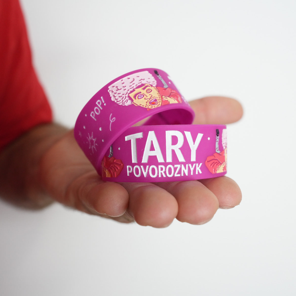 Náramek Tary Afro Pink - balíček 20 ks