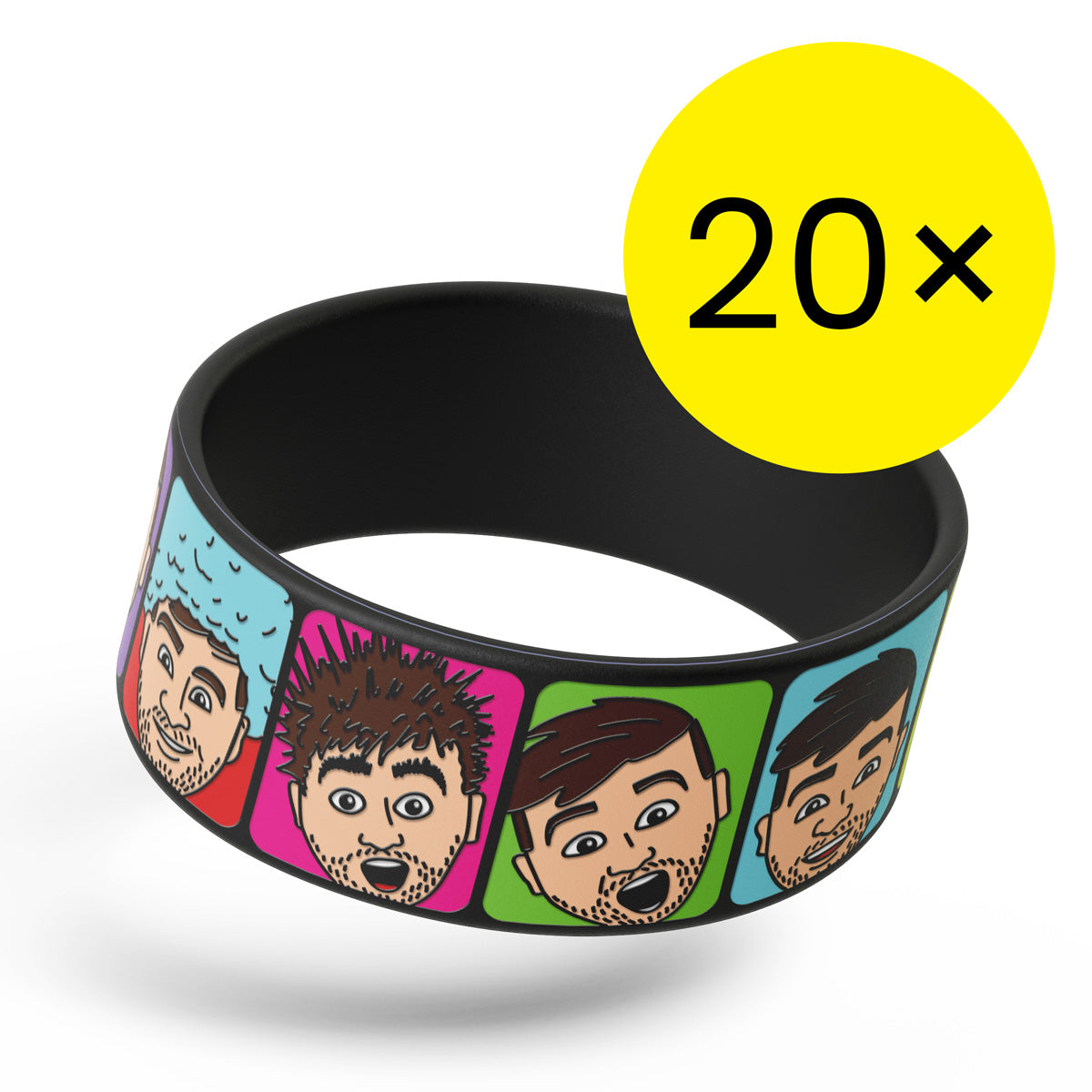 Náramek Tary Faces - balíček 20 ks