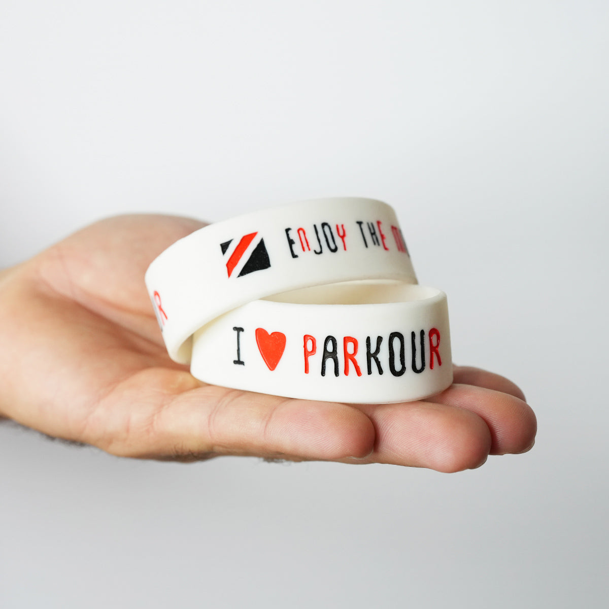 Náramek Love Parkour Bílý