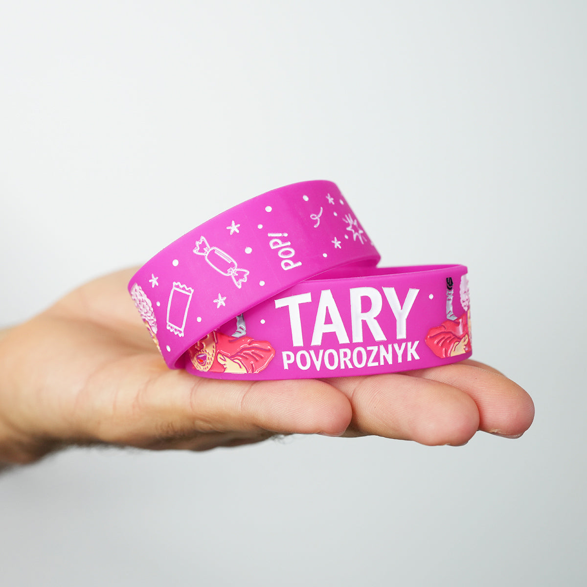 Náramek Tary Afro Pink