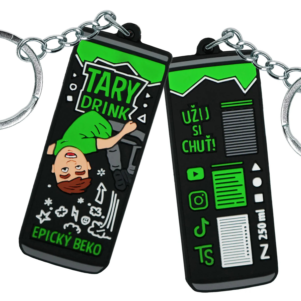 Oboustranný Přívěsek na klíče Tary Drink Epický beko