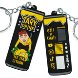 Oboustranný přívěsek na klíče Tary Drink Citron