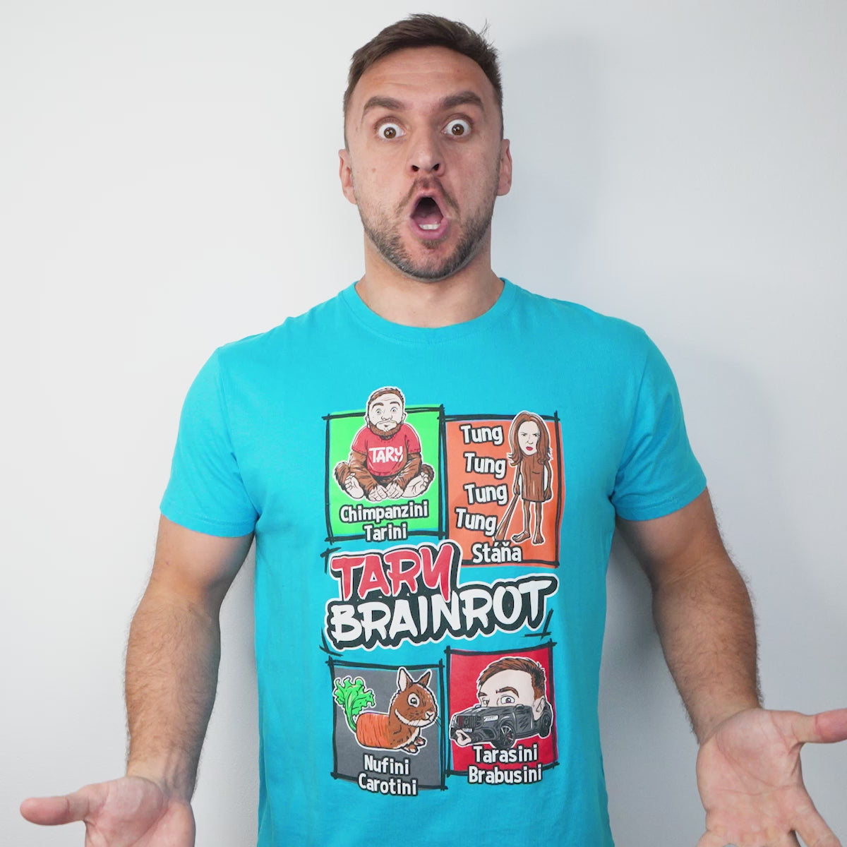 Tričko Tary Brainrot Blue