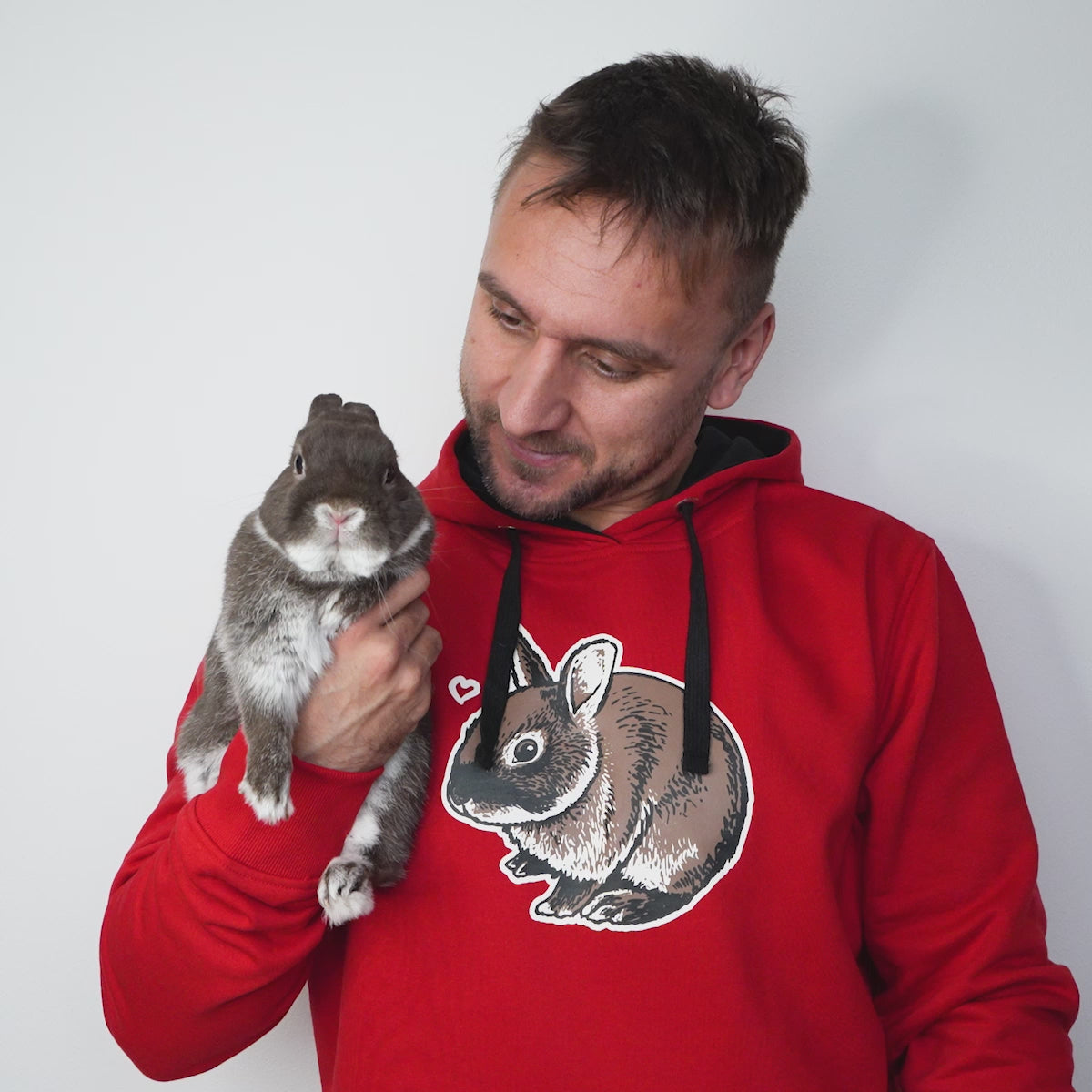 Mikina Králík Ňufík Red