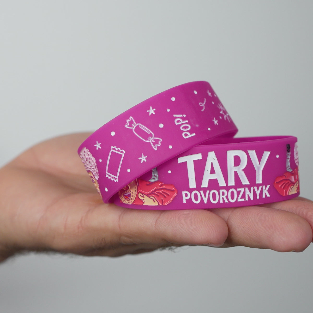 Náramek Tary Afro Pink