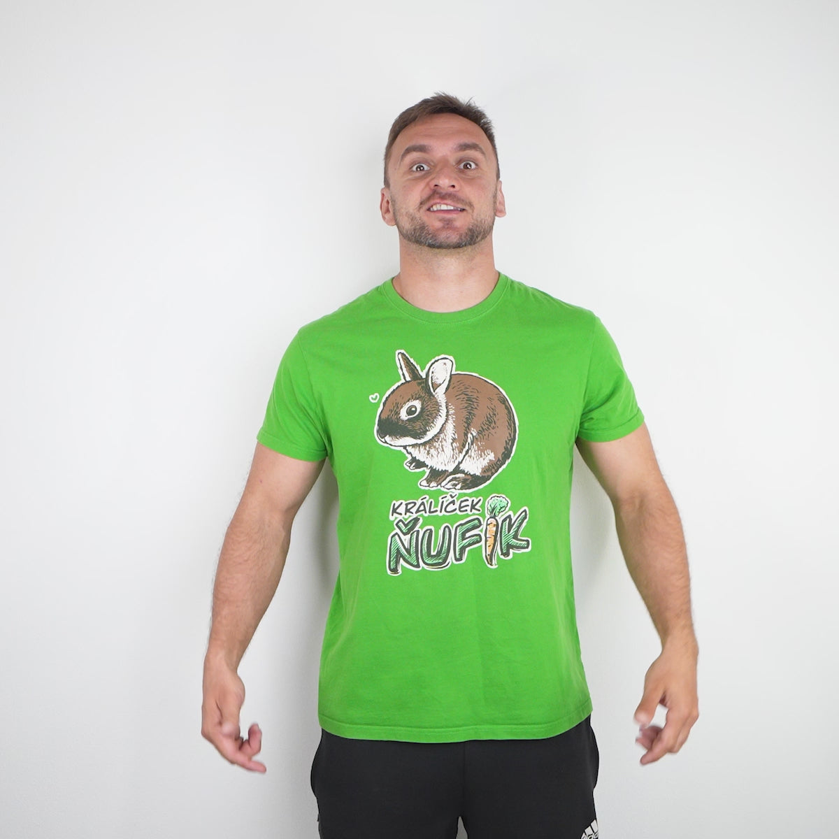 Tričko Králík Ňufík Green