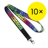 Šňůrka na krk Color Tricks - balení 10 ks