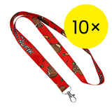 Šňůrka na krk Ňufík Mrkvičky - balení 10 ks