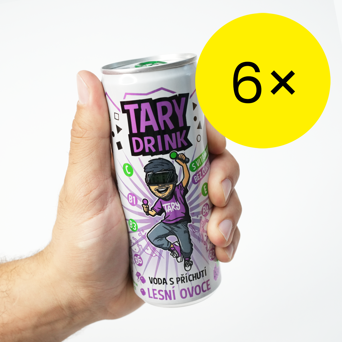 Sada 6× Tary Drink, Voda Lesní Ovoce 250ml