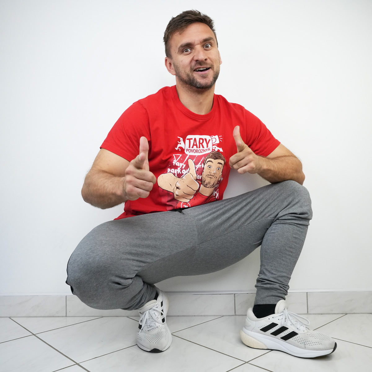 Tepláky Force Šedé, černé pruhy