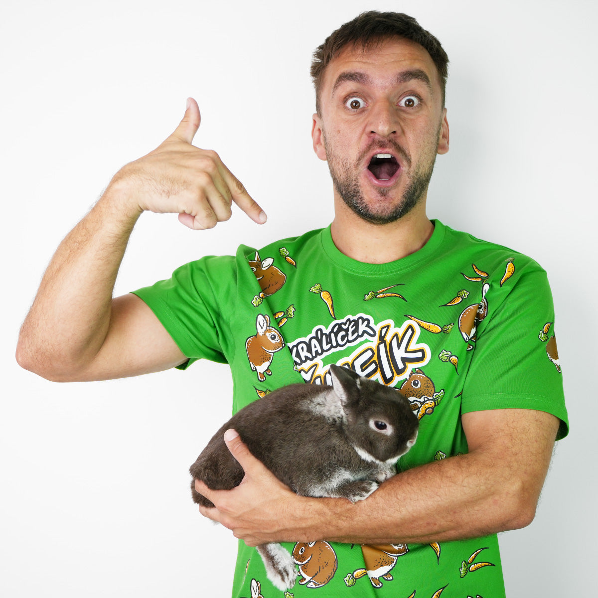 Tričko Ňufík Mrkvičková Mánie, Green