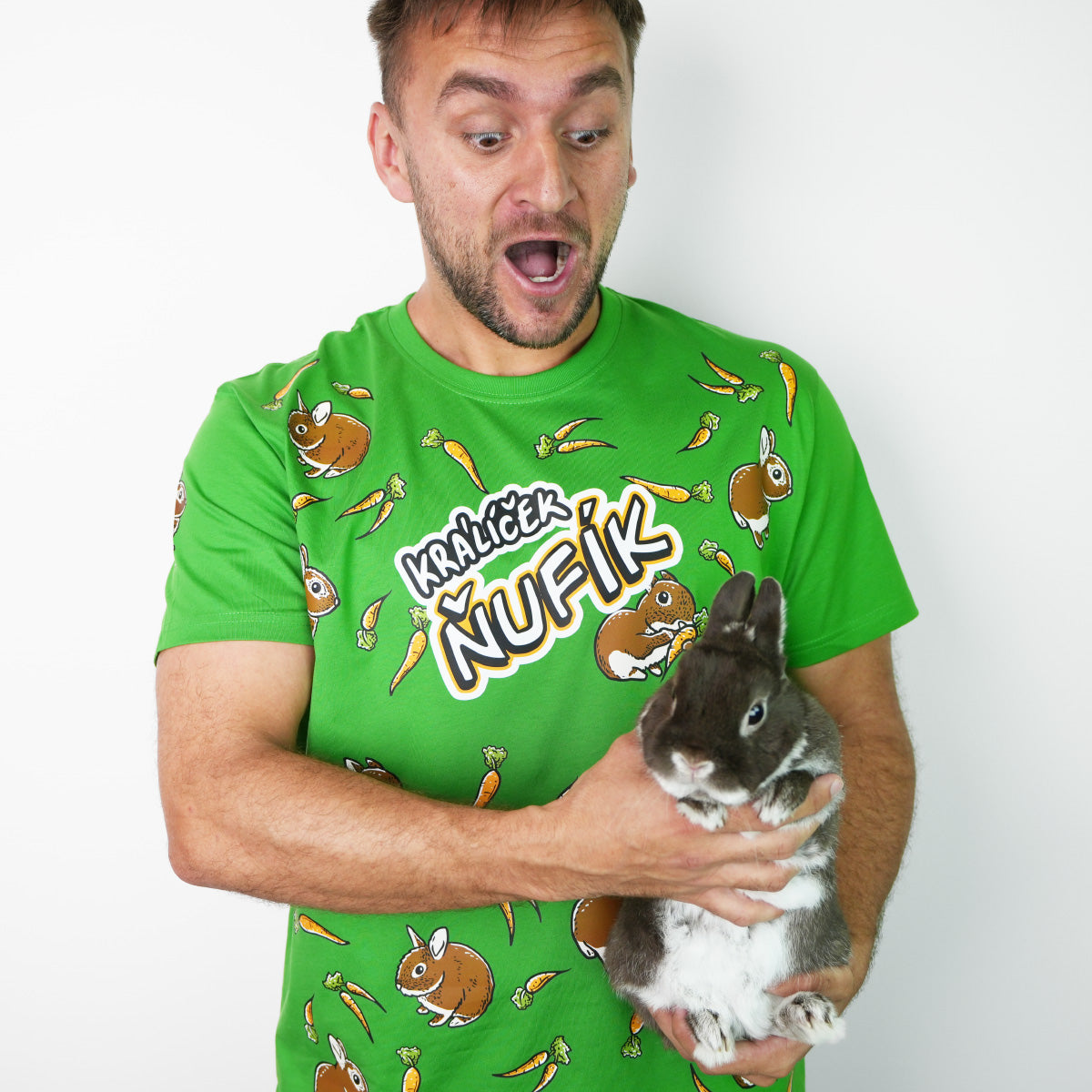 Tričko Ňufík Mrkvičková Mánie, Green