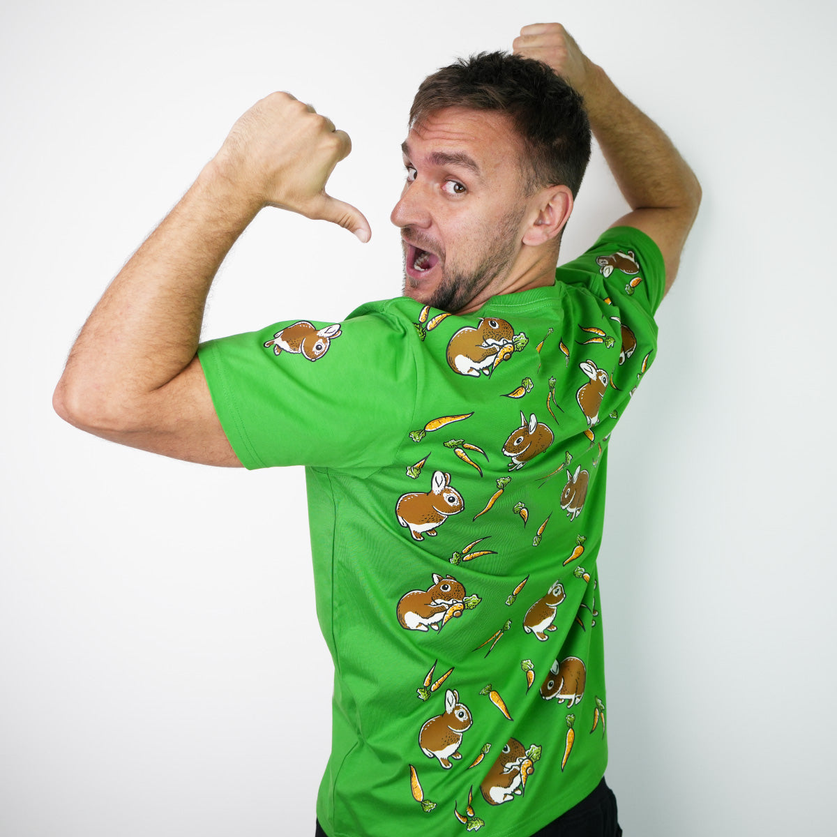 Tričko Ňufík Mrkvičková Mánie, Green