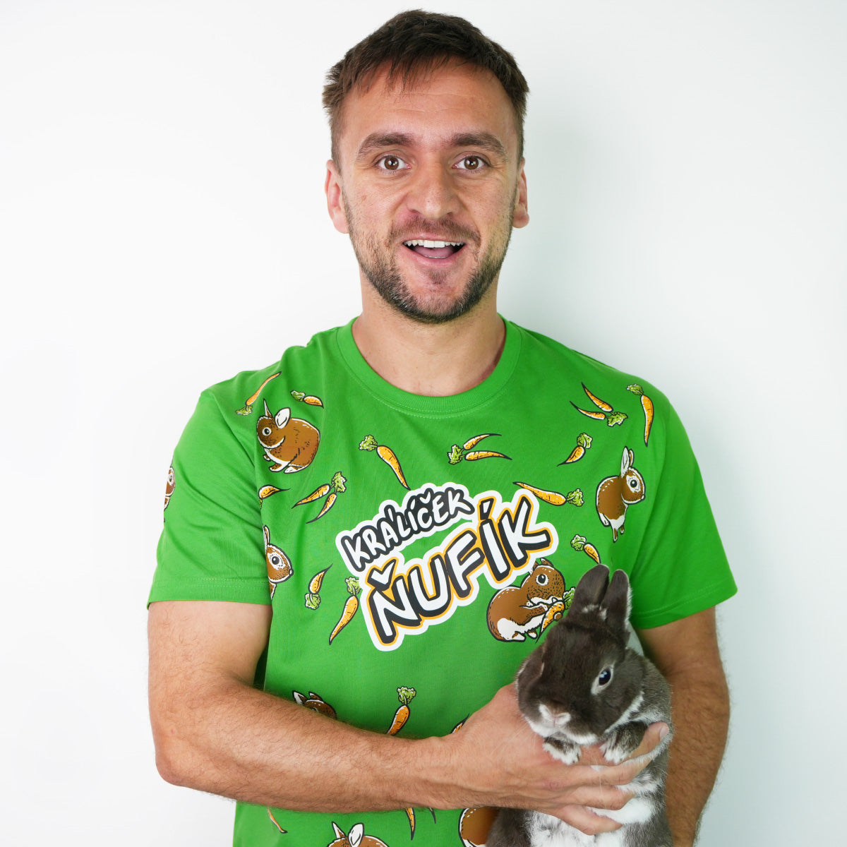 Tričko Ňufík Mrkvičková Mánie, Green