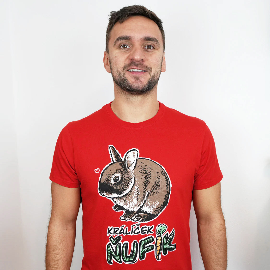 Tričko Králík Ňufík Red