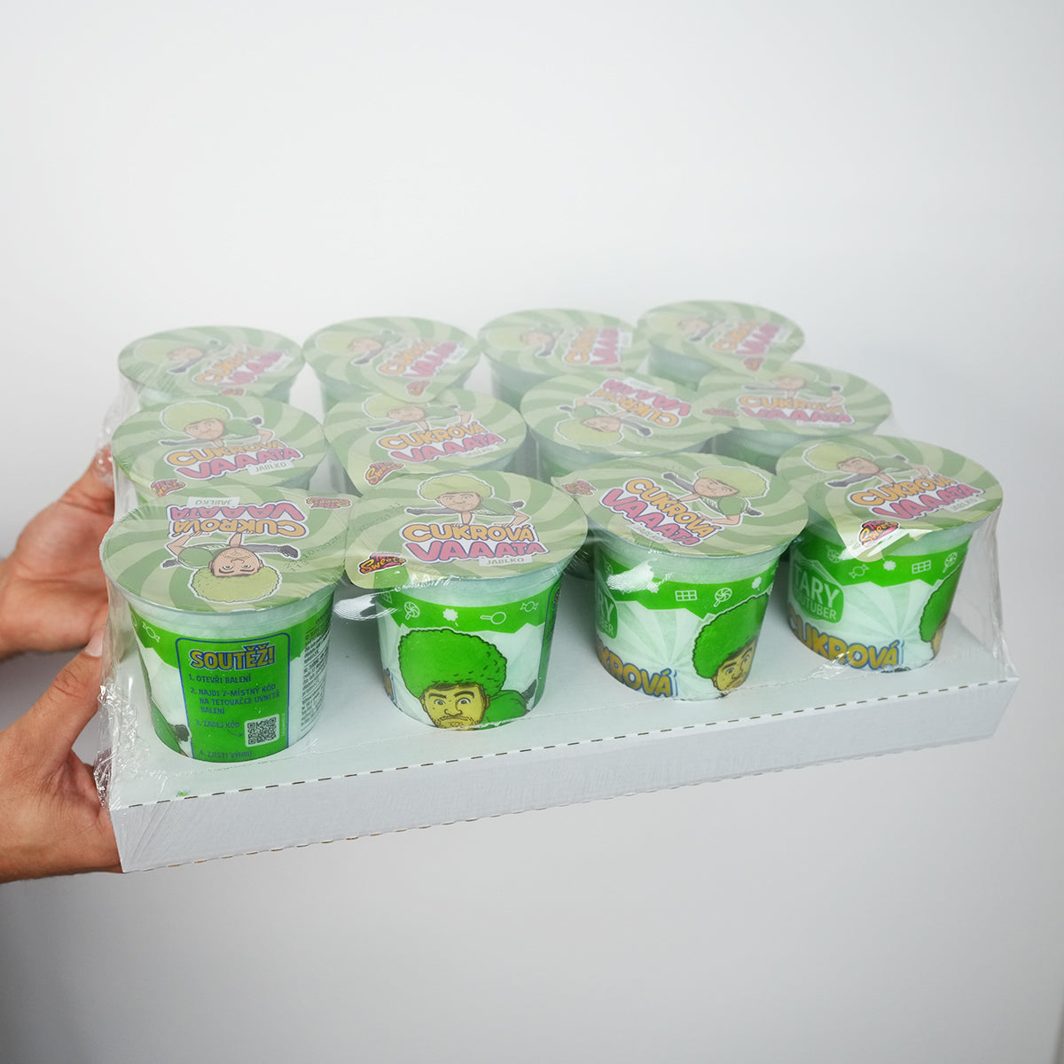 Cukrová vata Jablko 20g – Karton (12 ks)