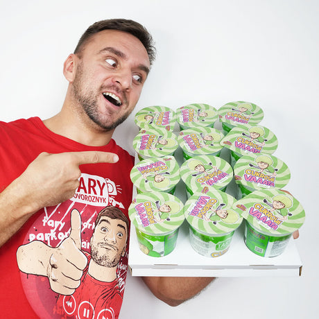 Cukrová vata Jablko 20g – Karton (12 ks)