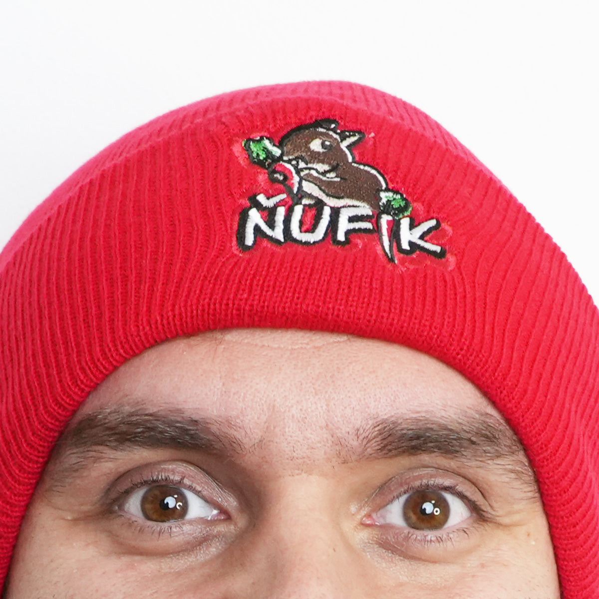 Zimní čepice Ňufík Red